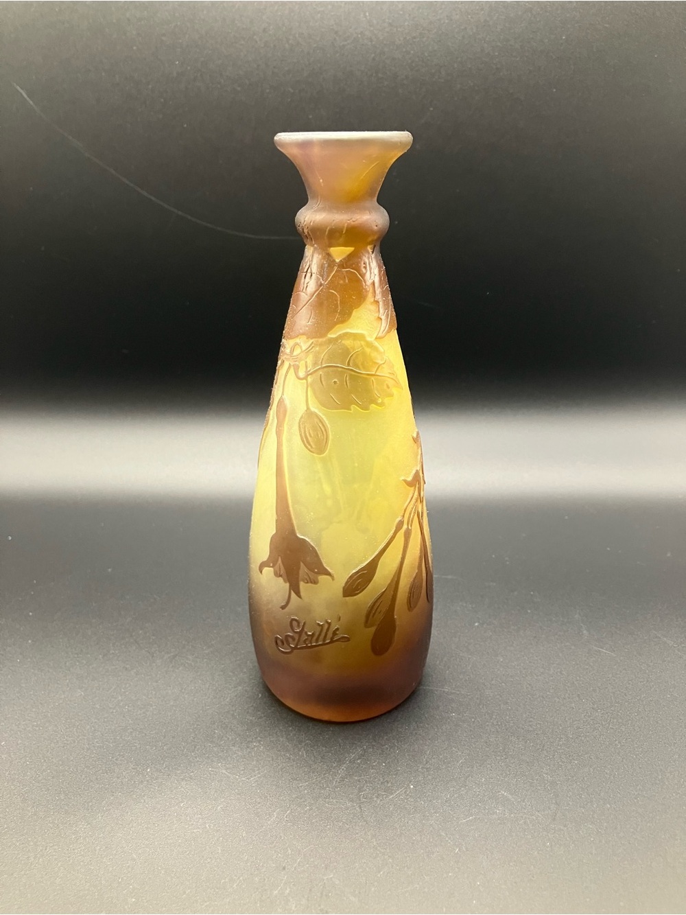 Emile Gallé Trumpet Flower Vase